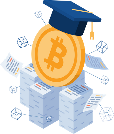 Educación bitcoin  Ilustración