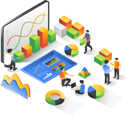 Educación en análisis de datos.  Ilustración