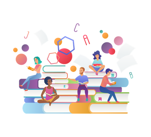 Educación en línea  Ilustración