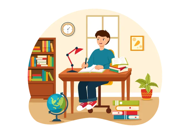 Education And Knowledge Books Vector Illustration Featuring People Studying Or Reading Books For Learning In A Flat Style Cartoon Background Illustration