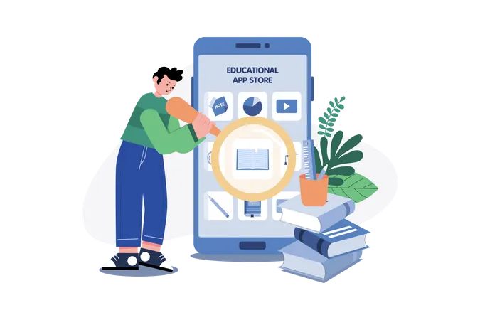 Education App  Illustration