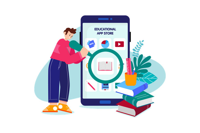 Education App  Illustration