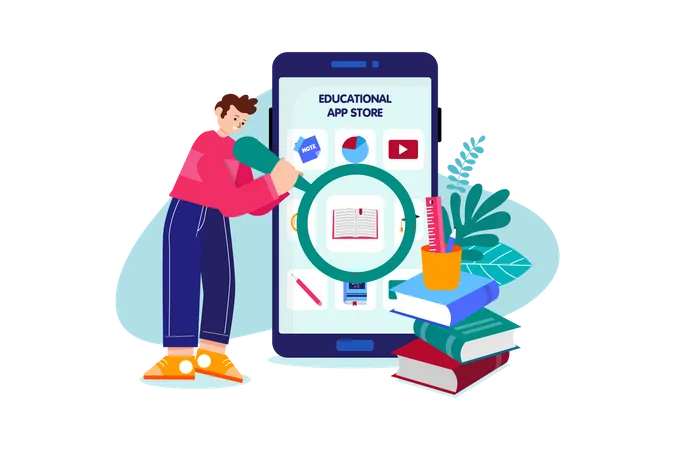 Education App  Illustration