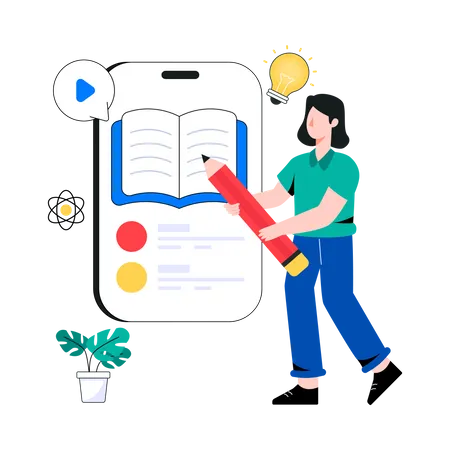 Education App  Illustration