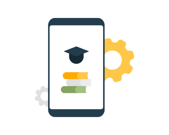 Education Apps  Illustration