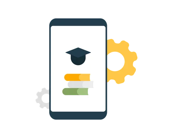 Education Apps  Illustration