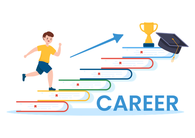 Education Career growth  Illustration