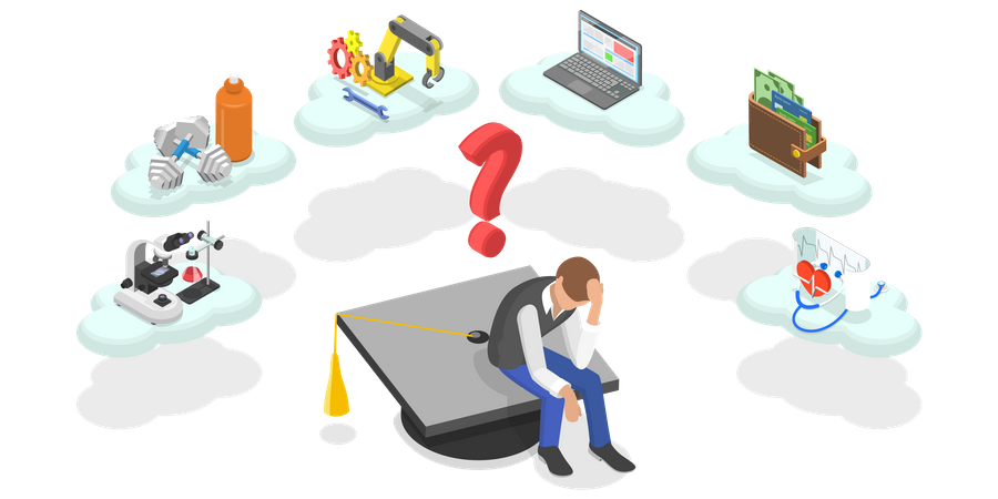 Education Decision Making  Illustration