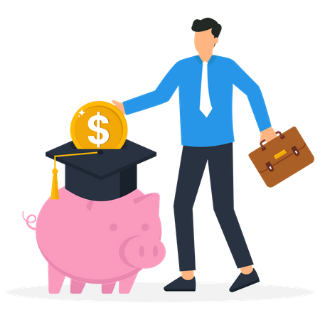 Education fund for college  Illustration