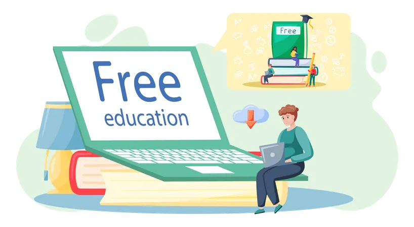 Education gratuite  Illustration