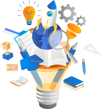 Education idea  일러스트레이션
