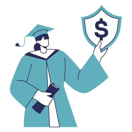 Education Insurance  Illustration