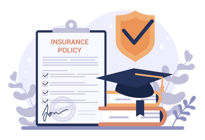 Education insurance Illustration