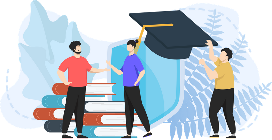 Education insurance  Illustration