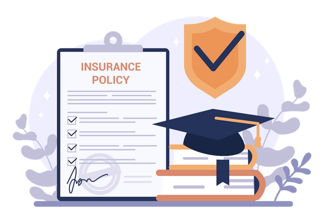 Education insurance  Illustration