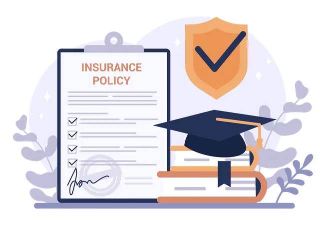 Education insurance  Illustration