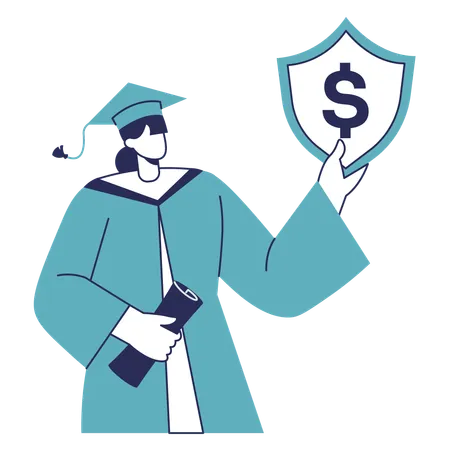 Education Insurance  Illustration