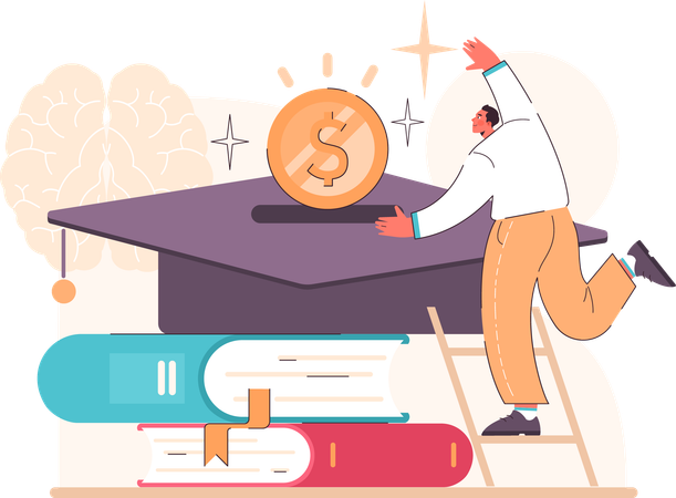 Education loan  Ilustración