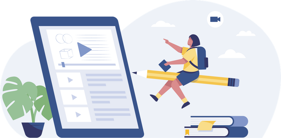 Education Platform  Illustration