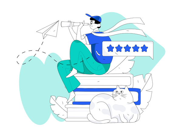 Education review  イラスト