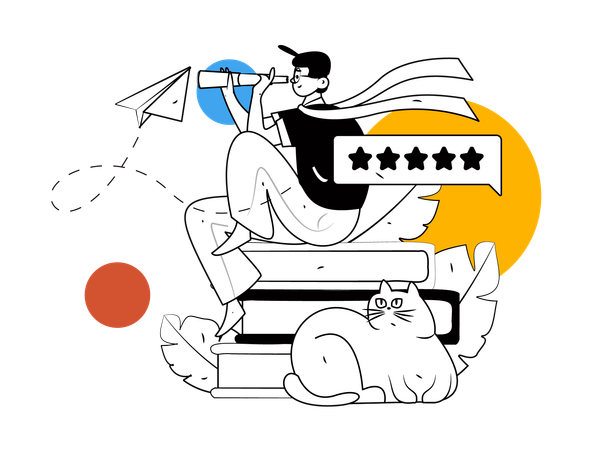 Education review  イラスト