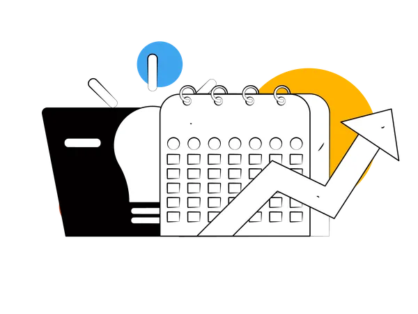 Education schedule  Illustration