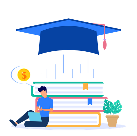 Education scholarship  Illustration