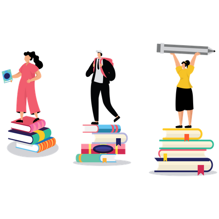 Education to help business success  Illustration