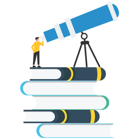 Education to help career advancement  Illustration