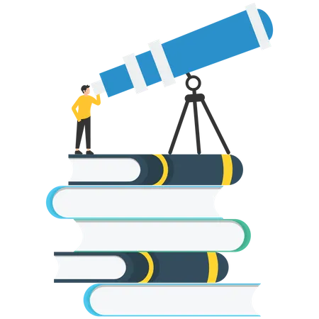 Education to help career advancement  Illustration
