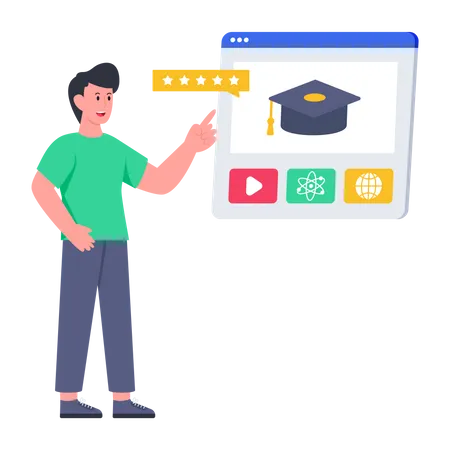 Education Website  Illustration