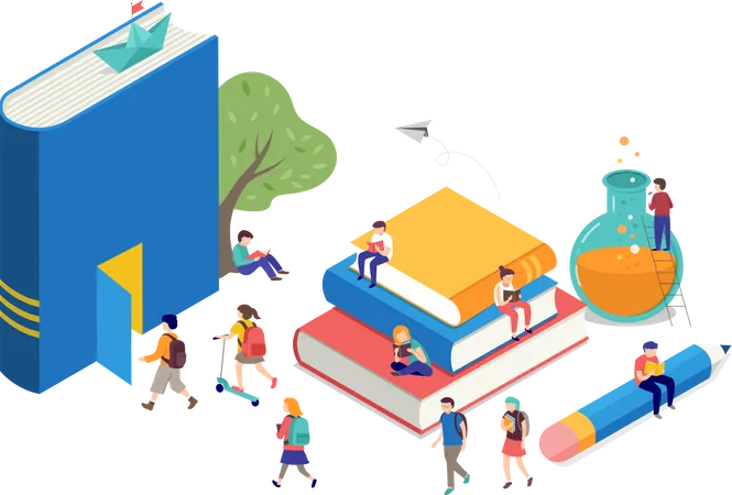 Educational Books  Illustration