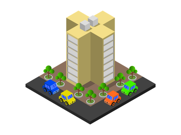 Educational building  Illustration