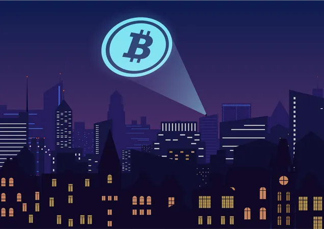 Efeito bitcoin  Ilustração