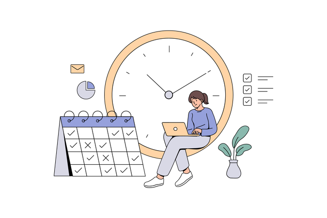 Effective time management  Illustration
