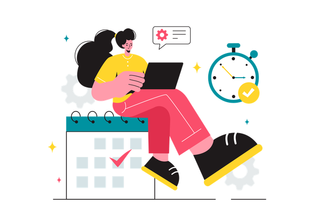 Effective Time Management  Illustration