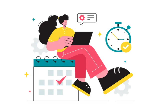 Effective Time Management  Illustration