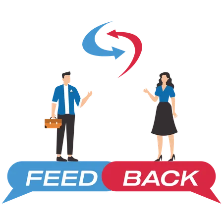 Wirksames Mitarbeiterfeedback  Illustration