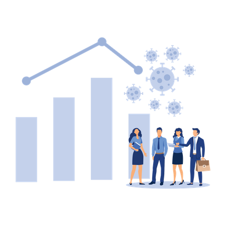 Effets du Covid sur la bourse  Illustration