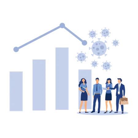 Effets du Covid sur la bourse  Illustration