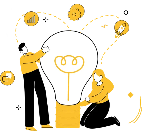 Efficiency blooms when professionals engage in partnership collaboration  Illustration