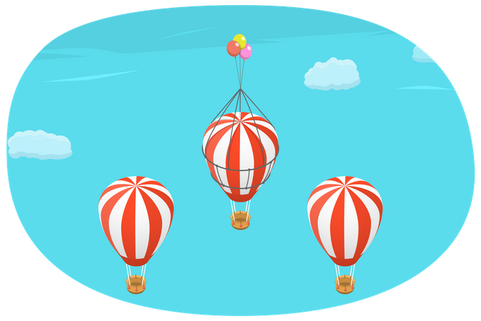 Efficient Business Strategy and Competitive Advantage Model  イラスト