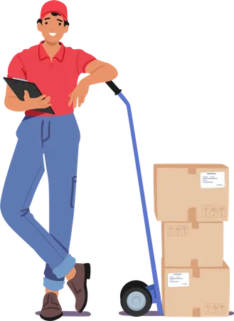 Efficient Delivery Service  Illustration