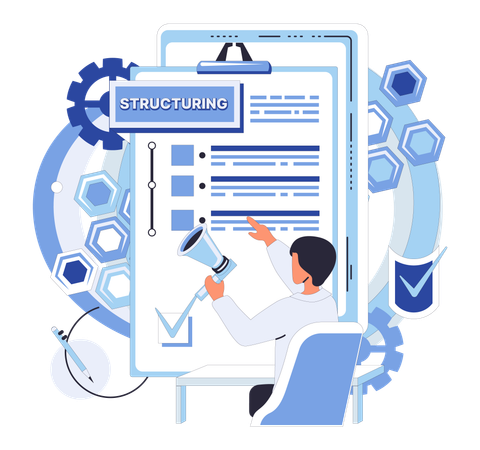 Efficient workflow management essential for successful project development  Illustration