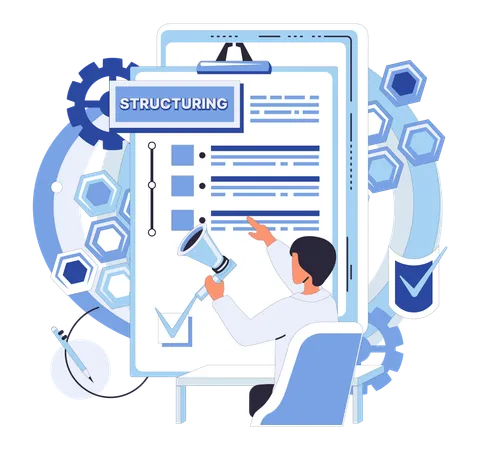 Effizientes Workflow-Management ist für eine erfolgreiche Projektentwicklung unerlässlich  Illustration