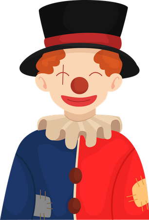 Clown effrayant d'Halloween  Illustration