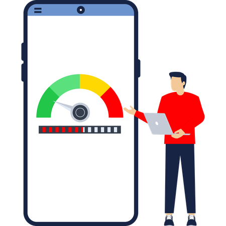 Eficiencia de los empleados medida  Ilustración