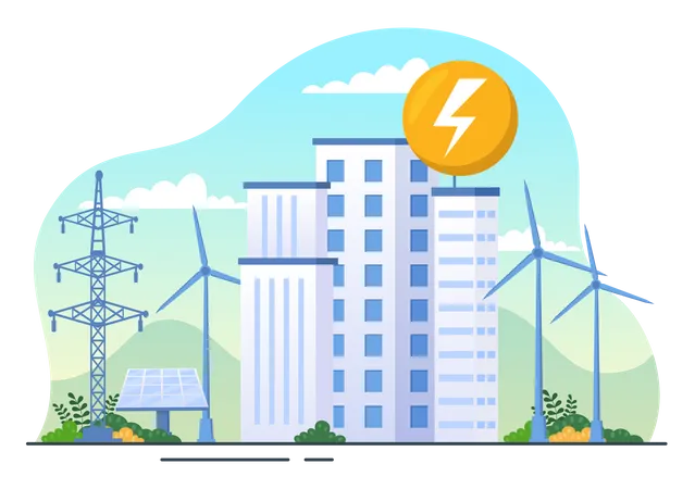 Eficiência Energética na Cidade  Ilustração