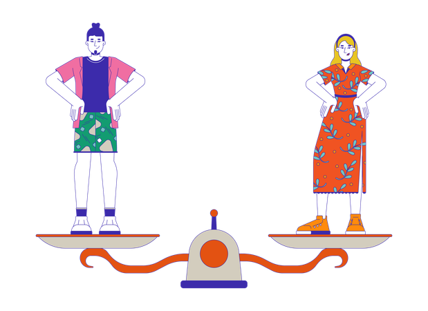 Égalité des sexes  Illustration