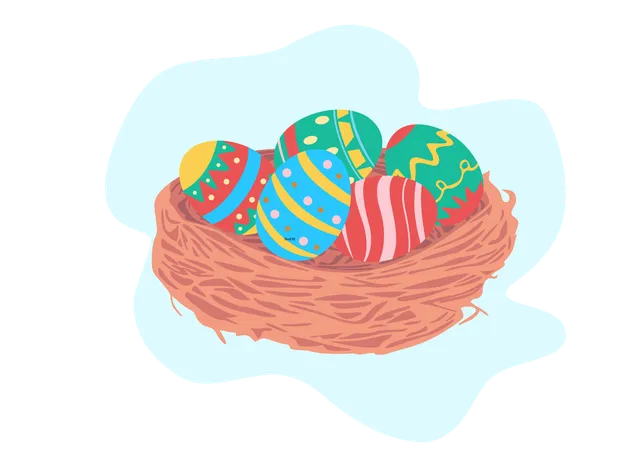 Eggs for Easter  Illustration
